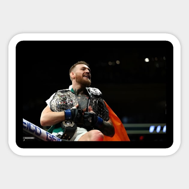 Notorious Conor McGregor UFC Champion Sticker by Fit-Flex